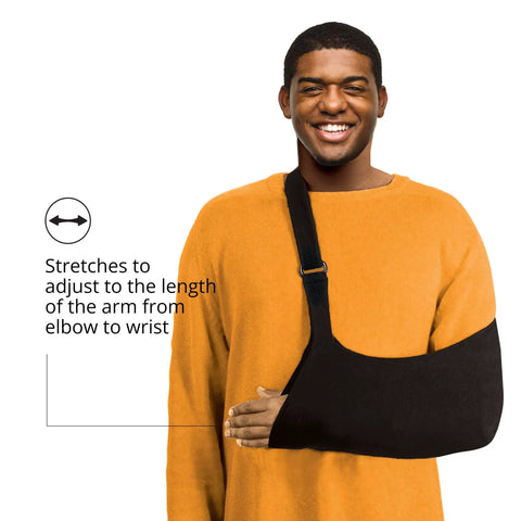 Super Comfy Adjustable Arm Sling For Shoulder Elbow Support With Soft Lightweight Fabric Easy Hook Loop Closure Gives Rock Solid Stability For Wrist Wraps Rotator Cuff Recovery And Quick Healing Everyday Comfort That Works Like A Charm