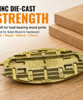 Beefy Heavy Duty Metal Biscuit Connector Set Zinc Die Cast Wood Fasteners For Solid Wood Cabinets Furniture And RTA Builds