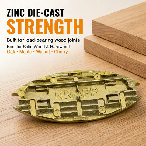 Beefy Heavy Duty Metal Biscuit Connector Set Zinc Die Cast Wood Fasteners For Solid Wood Cabinets Furniture And RTA Builds