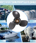 Honda Outboard Propeller Beefed Up Upgrade 13 1 4 Inch Diameter By 17 Inch Pitch Aluminum 3 Blade Right Hand 15 Spline