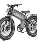 Badass 7000W Electric Bike For Adults With 72V 70Ah Removable Battery Shred Routes With 300 Mile Range E Bike angled view with large fat tires.