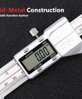 Offset Jaw Caliper 8 Inch 200mm Stainless Steel Vernier Caliper With Inch And Metric Readouts, High Resolution 0.01mm 0.0005in