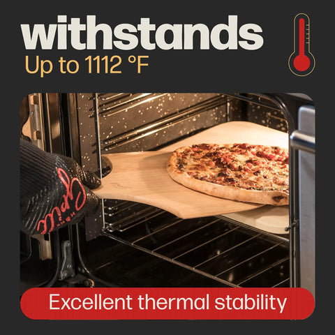 Rectangular Pizza Stone For Oven And Grill With Free Wooden Peel, Extra Large 15 By 12 Inch Cordierite Stone in oven, with pizza