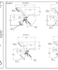 Installation diagram of Napa Anystream 2-In-1 Shower Combo With Fixed And Hand Heads 360 Degree AnyStream Technology Easy Diverter