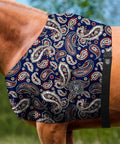 Breathable Elastic Horse Shoulder Guard Anti Rub Stretch Bib For Sensitive Skin Great For All Day Wear Paisley Medium