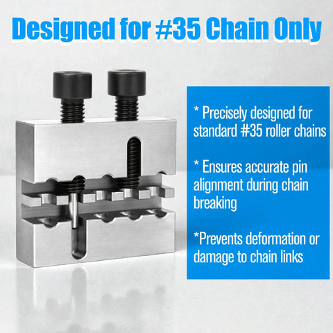 Heavy Duty Pro Grade Chain Breaker Tool For Bikes And Racing With CNC Carbon Steel Construction, Precision Six Pin Design