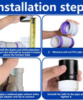 Step-by-step installation guide for Four Pack 1-1/2 Inch Npt Threaded Abs In Line Valve Vents RV camper plumbing.