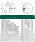 Technical drawing and specifications for Flexible Shaft Coupling 20mm OD, 25mm Length, 6 To 8mm Bore, Aluminum Anodized Hub, H7 Tolerance.