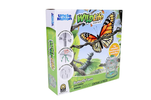 Butterfly Farm Live Habitat Kit For Kids Watch Caterpillars Turn Into Butterflies STEM Toy box with habitat images