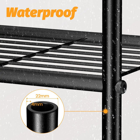Compact 3 Tier Metal Wire Shelving Rack With Adjustable Leveling Feet And Sweet Heavy Duty Steel Build Legit Top Shelf Space Saving Shelf Organizer Go To Gear For Tiny Bathrooms Closets Or Home Garages Slick Modular Layout Lets You Link Extra Crates For