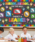 Motivational Bulletin Board Set With Mirrors And Paper Cutouts For Classrooms And Offices Affirmation Station decor with students