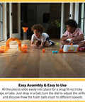 Kids playing with Air Toobz Original Air Powered STEM Building Toy For Kids And Teens With Foam Ball Tubes And Airflow Experiments