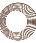 Copper Nickel Brake Line Coil 1/2 Inch By 25 Foot Non Magnetic Tubing For Automotive Use, Easy Bend And Flare, coiled view.