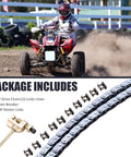 Drive Chain 116 Link With Chain Breaker For 43cc 47cc 49cc 50cc 2 Stroke Pocket Rocket Bikes shown with ATV in use