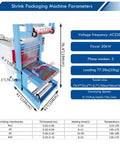 No Sweat Heavy Duty 2 In 1 Heat Shrink Packaging Machine Automatic Film Sealer And Cutter Compact Thermal Tunnel with specs