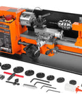 7 By 12 Inch Benchtop Metal Lathe With Variable Speed And Two Direction Control 100 To 2500 RPM Thread Dial For 12 To 52 TPI