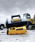 Industrial Grade 68000 Btu H Forced Air Propane Heater Beast Mode Output For Garages And Job Sites 1700 Sq Ft Coverage on worksite