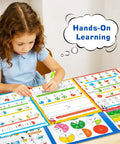 Child using Fraction Playbook For Kids With Tiles And Circles Hands On Montessori Style Math Manipulatives For Homeschool And Classroom