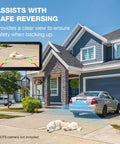 7 Inch Backup Camera Monitor Display For Cars Trucks SUVs Vans RVs Trailers And Campers With Crystal Clear HD Image assists reversing