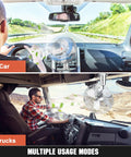 12V Heavy Duty 8 Inch Metal Fan in car and truck cabins with two-speed cooling, used for instant airflow in hot weather.