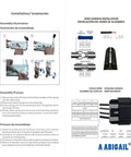 Installation guide and diagrams for vehicle wire harness assembly and process.