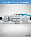 Beefed Up Coaxial Lightning Arrester For Outdoor Antennas With Wide Band Protection DC To 6 GHz N Male N Female Bi-Directional Connectors