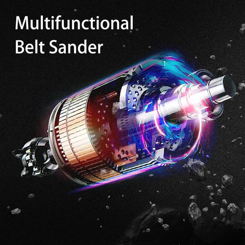Close-up of Beast Mode All In One Wet And Dry Belt Sander motor, highlighting the multifunctional design and powerful features.