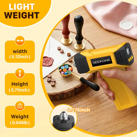 Cordless Mini Heat Gun Hot Air Gun With Variable Temperature 212 To 932 F USB Charge next to crafting items