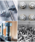 Hecka Durable M8 Flat Washers Set Of Twenty Thickened 304 Stainless Steel Spacers With Burr Free Edges For Nailing Down Bolts In Truck Or Shop Machinery Projects visible with various nuts and bolts.