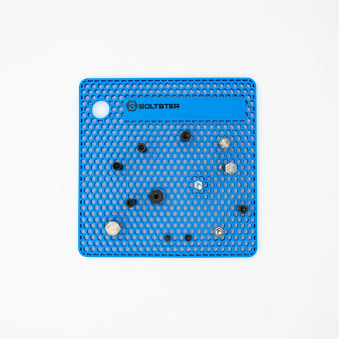 Original Blue Fastener Organizer Tray Pro Grade For Mechanics And DIYers Silicone Bolt And Screw Tray holding fasteners