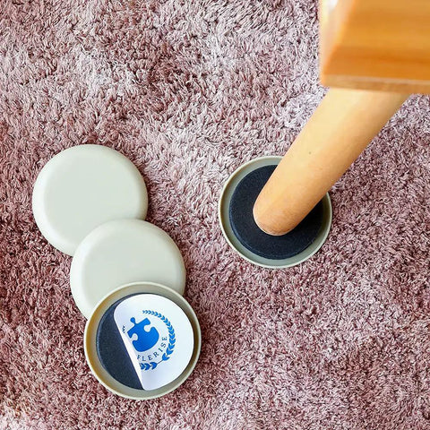 Self-Stick Furniture Sliders 16 Pack 2.5 Inch For Carpet And Hard Floors Move Heavy Furniture Effortlessly With Adhesive Glider Pads.