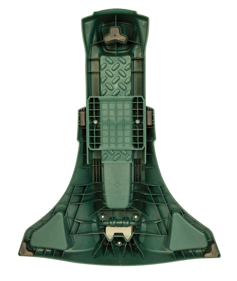 Matrix Adjustable Ambidextrous Rifle And Pistol Shooting Rest top view showing spring-loaded elevation and green base
