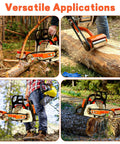 Log Peeler Debarker Attachment for Chainsaws with Husqvarna and STIHL compatibility in versatile outdoor use.
