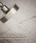 Purist Three Function Shower Head With Full Coverage Massage And Silk Spray, High Pressure 1.75 Gpm, Brushed Nickel