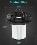 Replacement Filters Easy Fit For Bissell CleanView XR 200W And XR Pet 300W PowerLifter Turbo Cordless Stick Vacuum detailed size