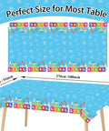 Set Of 3 Lit Science Tablecloths For Kids Party Lab Theme Decorations With Colorful Test Tubes Microscope Graphics 108x51 Inch