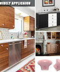 Grab Some Super Chic Pink Ceramic Door Knobs Retro Cabinet Hardware Set With Dresser Pulls Bathroom Vanity Handles No Sweat Install Top Shelf Furniture Makeover Kit 10 Piece Bundle on cabinets and dressers.