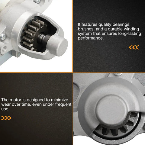 Close-up of Predator 3500 Watt Inverter Generator Electric Starter Motor Replacement with durable construction features