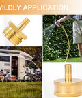 Beast RV Brass Blow Out Plug Adapter 3/4 Inch GHT Female And Male Garden Hose Quick Connect used for winterizing RV and garden hose