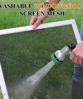 Spray cleaning Pet Proof Window And Door Screen Replacement Mesh 60 By 96 Inches Heavy Duty Vinyl Coated Polyester For Dogs And Cats
