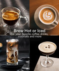 One Touch Espresso Machine With Automatic Milk Frother And Built In Grinder For Barista Level Lattes And Cappuccinos coffee drinks