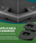 2 Piece Black Rear Window Switch Bezel Set For Silverado Sierra 2009 2010 2011 2012 2013 Compatible With Silverado 1500 2500 3500 Pickup Trucks Direct Fit Easy Install Durable Build For Quick No Fuss Replacement