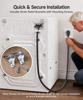 Heavy Duty 4 Prong Dryer Cord 10ft Built To Last 30 Amp 250V 7500W Capacity installation demonstration.