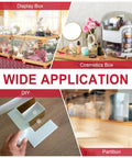 Total Game Changer Acrylic Flexible Hinges Clear Invisible Living Hinge 360 Degree Rotation For Garage Upgrades, set with acrylic display box, cosmetics box, and DIY options.