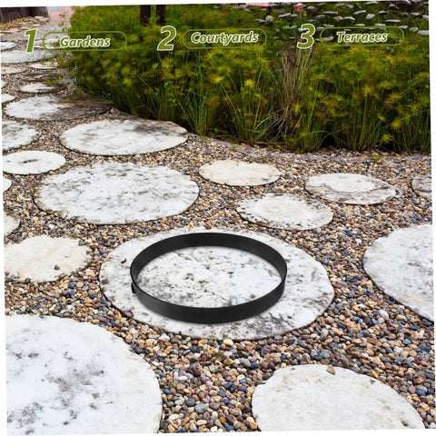 Round Concrete Paver Mold For DIY Garden Paths And Patios, Easy To Use Reusable Cement Mold on decorative walkway