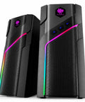 RGB Gaming Speakers For PC Desktop With 21 Lighting Modes, Bluetooth ready stereo computer speakers, USB powered
