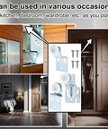 12 Piece Sliding Closet Door Roller Kit For Top Hung Bypass Wardrobe Doors With Three Quarter Inch Wheels In Two Offsets