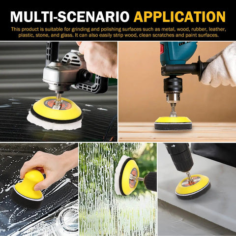 All In One Pro Grade Drill Polishing Kit For DIYers With 215 Pcs used on metal, wood, and glass surfaces