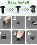 Easy install steps for Gotta Have Golf Cart Floor Mat Push Rivets For Yamaha Models 2007 And Up OEM 90269-09003 Pack Of 15