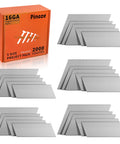 All In One 16 Gauge Finish Nails Kit With Twenty Degree Angled Galvanized 2000 Count Five Sizes shown with packaging